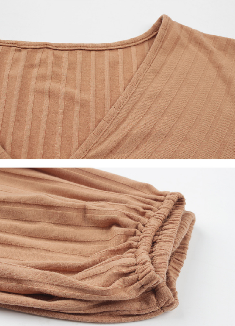 WILLOW KNITTED DRESS CAMEL: S