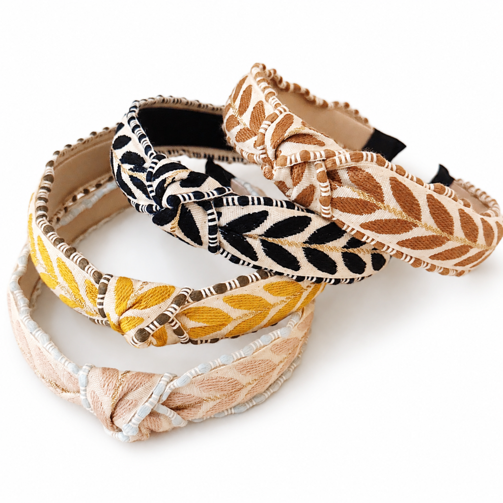Ellison+Young Southern French Slim Headband: Coffee