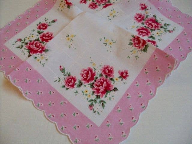 Art Deco Glamour Girl Dress Keepsake Hankie Card: Sweetpea