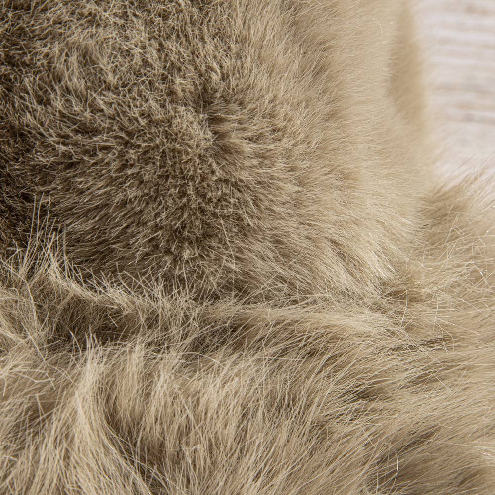 Fluffy Plush Fur Bucket Hat: KA