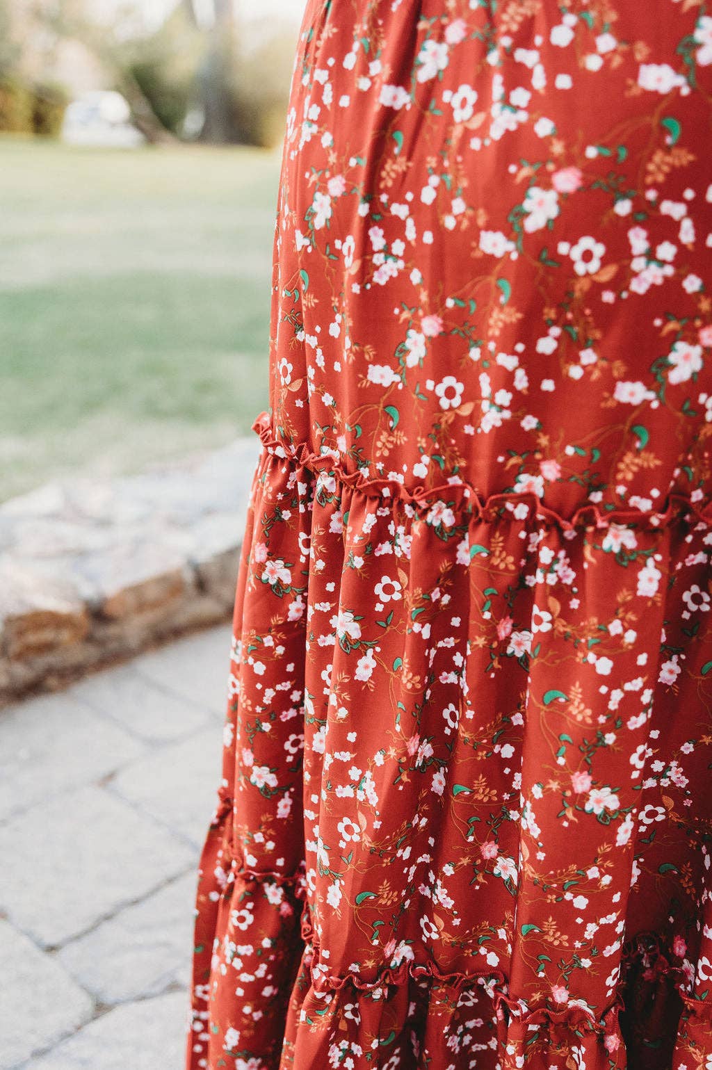 Annabelle Polka Dot  Split Maxi Dress: Light Blue / Medium