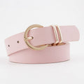 CWABE0376_HOT SELLING RETRO BIG BUCKLE DECORATIVE BELT: Pink / (OS) 1